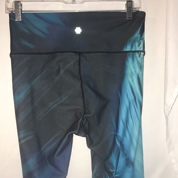 Nanette Lepore Women's Pull-On Printed Blue Black Compression Leggings Medium - Picture 5 of 8